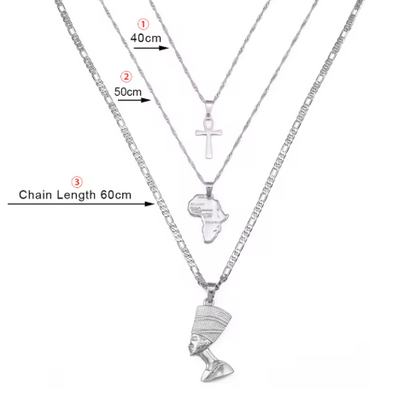 Pendentif Afrique Originelle 3 Pièces