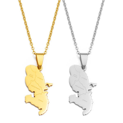 Pendentif Martinique Acier Inox