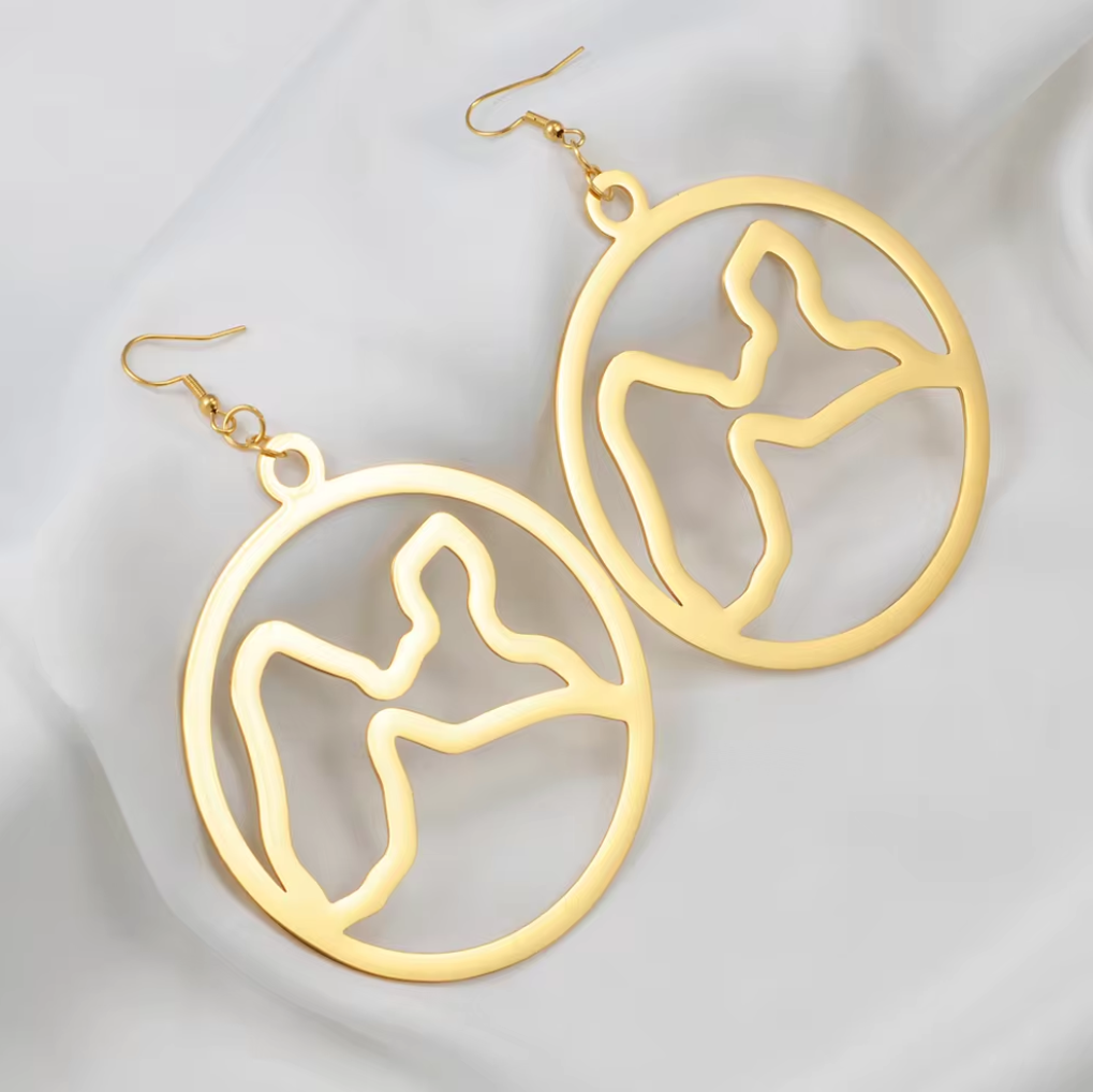 Boucles d'oreilles créole Guadeloupe