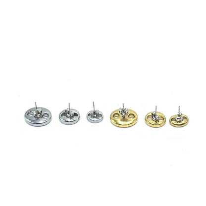 Boucle d'Oreilles Graines de Café Acier Inox
