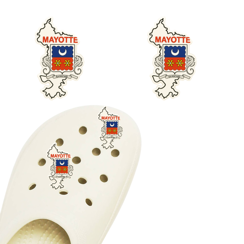 Pins Mayotte carte - crocs